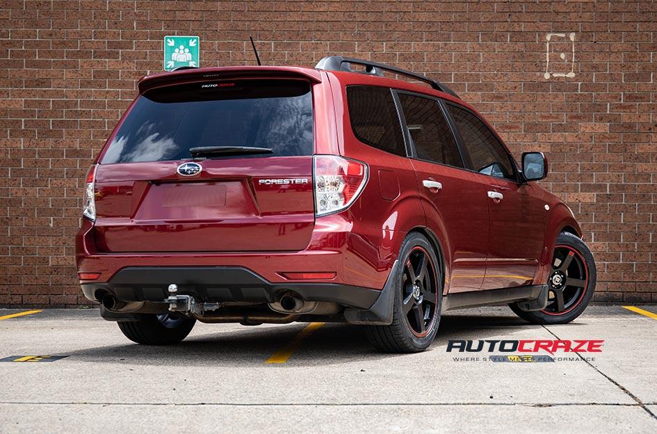 SUBARU FORESTER MR116 MATTE BLACK RED EDGE